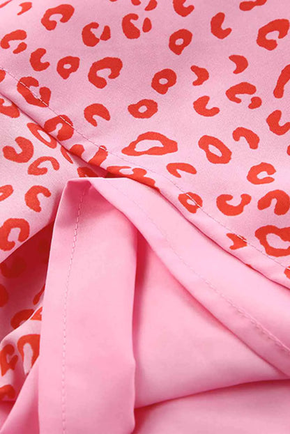 Falda Escalonada con Volantes (Estampado Leopardo)