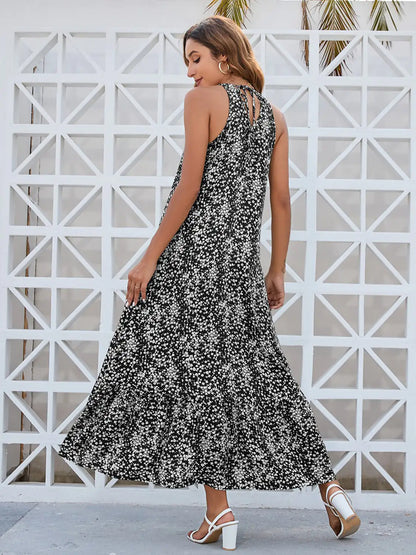Vestido Maxi con Estampado Floral (Estilo Ditsy)