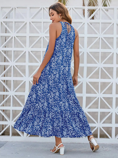 Vestido Maxi con Estampado Floral (Estilo Ditsy)