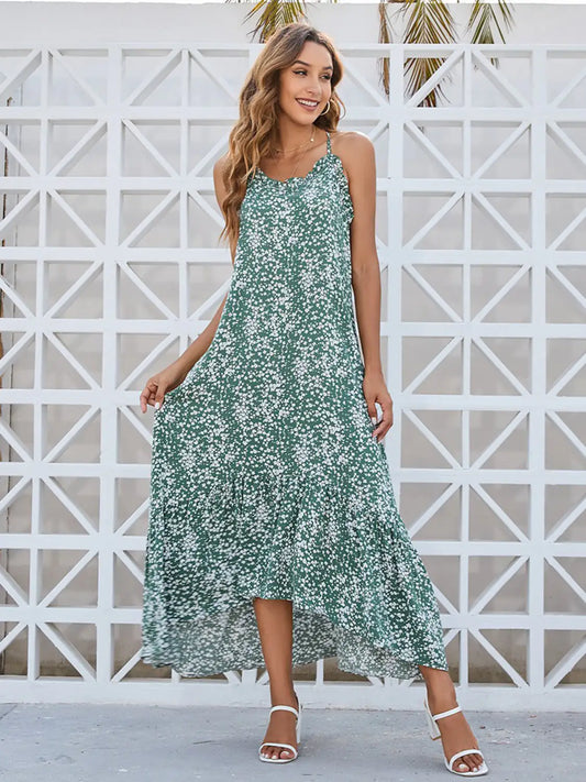 Vestido Maxi con Estampado Floral (Estilo Ditsy)