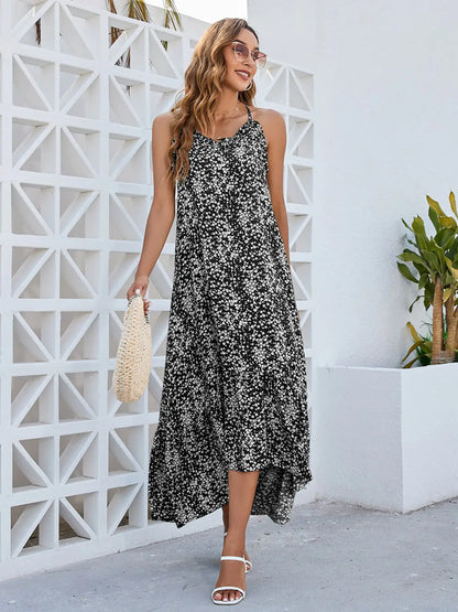 Vestido Maxi con Estampado Floral (Estilo Ditsy)
